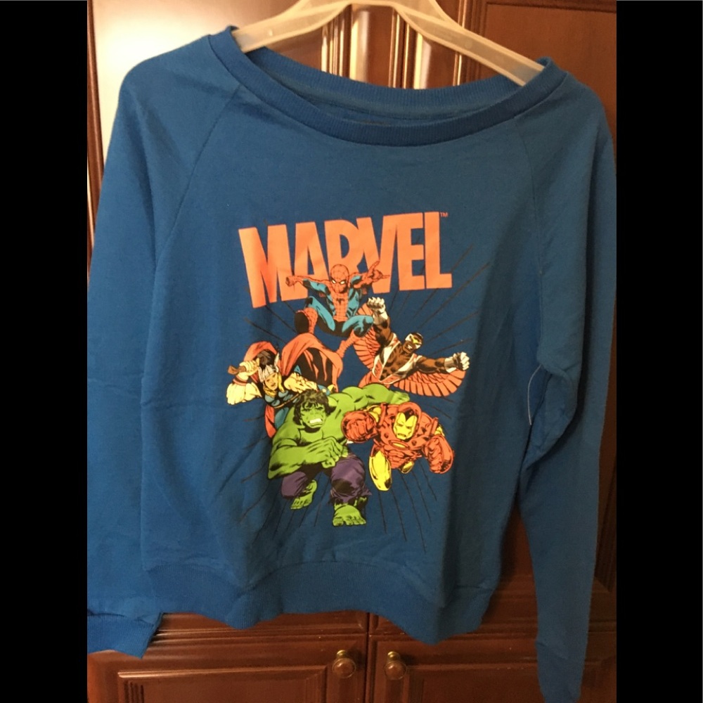 Marvel Superheroes Women’s Juniors Sweatshirt M